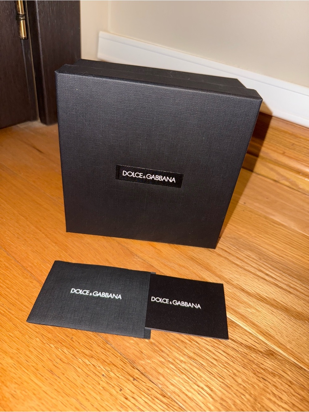 EMPTY Dolce & Gabbana Black Box (6” x 3” x 6”)